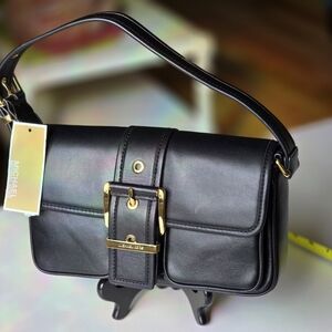 Michael Kors Black Leather Shoulder Bag